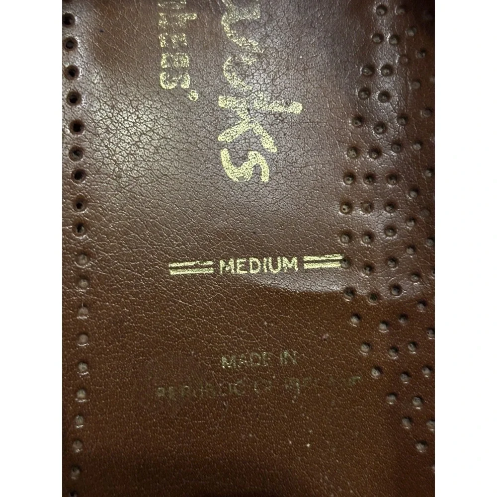 Clarks Wallabees Brown Leather Lace Up Shoes Men's Size 10M Medium 32248 IRELAND